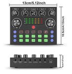 Podcast Set met Microfoon Audio Interface Streaming Opname, Verzenden, Nieuw