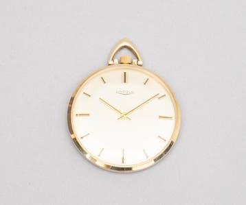 Een 14k geelgouden savonette zakhorloge, Lincoln., 1970., Gebruikt