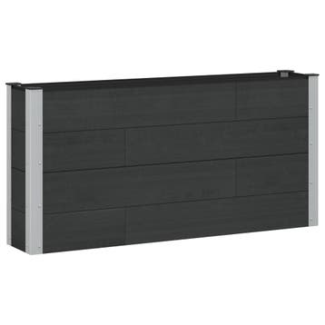 vidaXL Verhoogde plantenbak Zwart 150 x 30 x 72 cm, Verzenden, Nieuw, Minder dan 60 cm, 60 cm of meer
