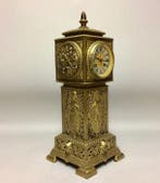 Tafel/bureauklokken - Messing tafelklok - type mini staand