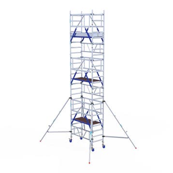 Rolsteiger ONE Tower XL PRO 75x165 7,2 meter werkhoogte, Doe-het-zelf en Verbouw, Steigers, Verzenden, Nieuw, Rolsteiger of Kamersteiger
