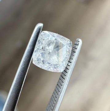 1 pcs Diamant (Natuurlijk) - 1.00 ct - Carré - G - SI2 -, Nieuw