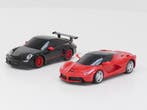 Schaal 1:24 Rastar RC auto Ferrari LaFerrari tegen Porche..., Ophalen of Verzenden, Gebruikt