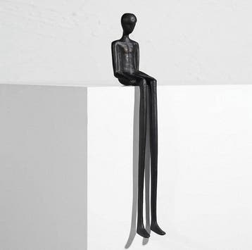sculptuur, Solitary Stillness - 37 cm - Legering