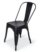 Stapelstoel Hamburg voor gebruik binnen of buiten kleur z..., Tuin en Terras, Verzenden, Nieuw