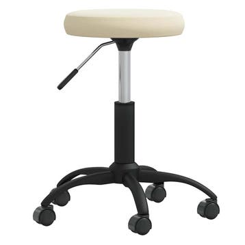 vidaXL Massagekruk fluweel crèmekleurig, Sport en Fitness, Massageproducten, Verzenden, Nieuw