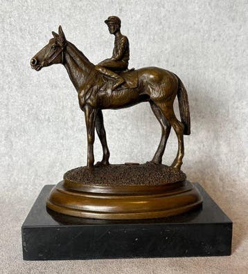 Beeld, Paard met ruiter 20.5 cm / 2.6 kg (Zonder