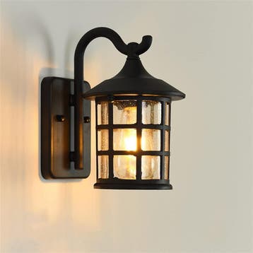 Buitenwandlamp Vintage Zwart | Retourdeal 46% Korting, Tuin en Terras, Buitenverlichting, Minder dan 50 watt, Wandlamp, Aluminium