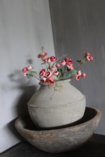 Zijden mini Roos old pink 65 cm, Ophalen of Verzenden, Nieuw