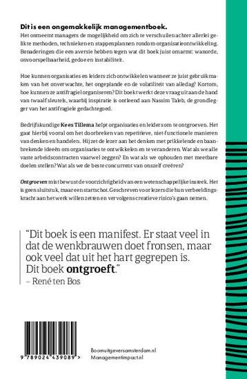 Ontgroeven / Management 9789024439089 K. Tillema, Verzenden, Zo goed als nieuw, K. Tillema