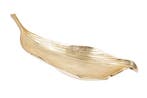 Handgemaakte decoratieve kom ABSTRACT LEAF 65cm goud, Ophalen of Verzenden, Nieuw