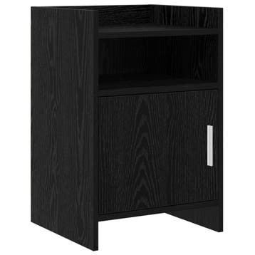 vidaXL Nachtkastjes Zwart eiken 40 x 36 x 60 cm Bewerkt hout, Minder dan 45 cm, Verzenden, Nieuw, 55 tot 70 cm