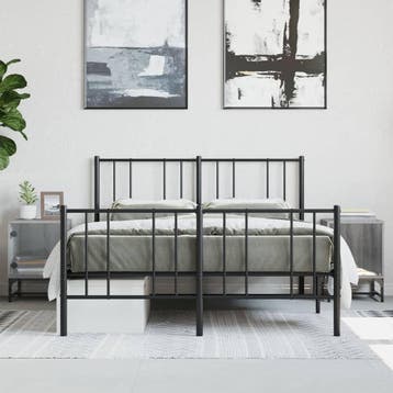 vidaXL Nachtkastjes met glazen deuren 2 st 35x37x50 cm grijs, Minder dan 45 cm, Verzenden, Nieuw, Minder dan 55 cm