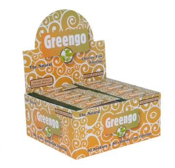 Greengo Unbleached Filter Tips Display (50 stuks), Verzenden, Nieuw