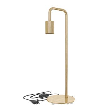 Calex Tafellamp 53 cm Craquele Goud 150 cm snoer en schakel, Nieuw