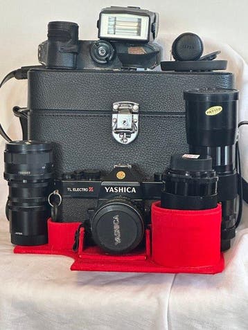Yashica TL Electro X + lenses + acc. | Analoge camera, Nieuw
