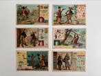 Complete Liebig serie S 323 (6 Chromos) - De Rebus -, Gelopen