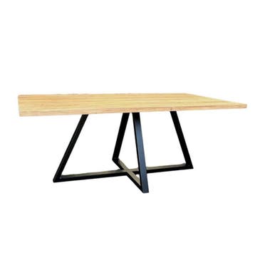 Stel uw robuuste rechthoekige tafel samen -  180x90 cm, Ophalen of Verzenden, Nieuw