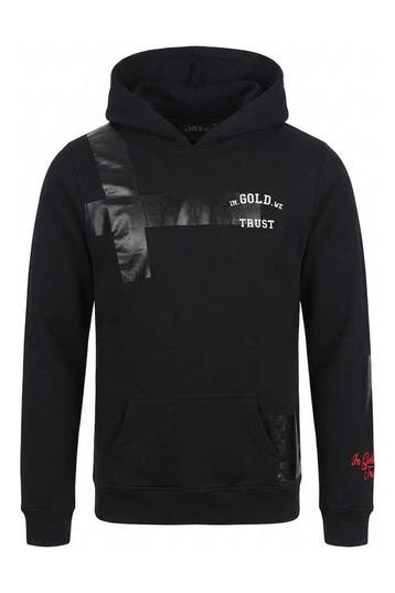In Gold We Trust Hoodie Jongens in maat 164 Zwart, Verzenden, Zo goed als nieuw, In Gold We Trust, Jongen of Meisje
