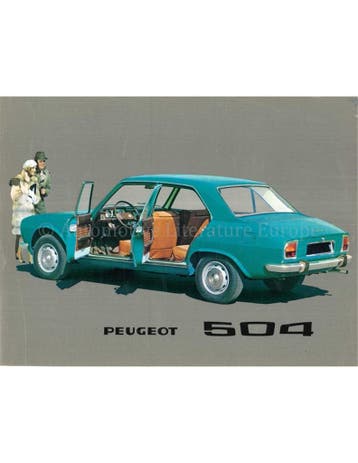 1969 PEUGEOT 504 BROCHURE NEDERLANDS, Nieuw, Peugeot, Author