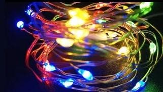 LED Fleskurk Multicolor 20 microleds 2 meter op batterij, Ophalen of Verzenden, Nieuw