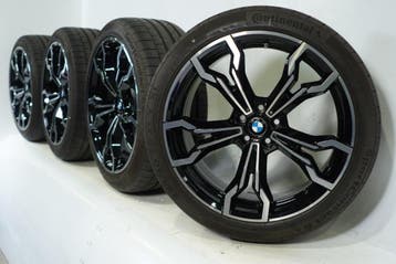 BMW X3M X4M F97 F98 765M 21 inch velgen Continental Zomerban, Gebruikt, Velg(en), Zomerbanden, 21 inch