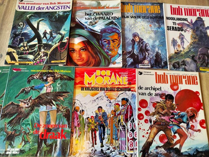 Bob Morane Strips | William Vance | Gele schaduw, Boeken, Stripboeken, Gelezen, Complete serie of reeks, Verzenden