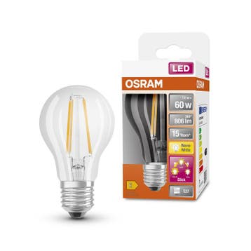 Osram LED Peer E27 7W/827 806lm | 3-staps dimbaar, Ophalen of Verzenden, Nieuw