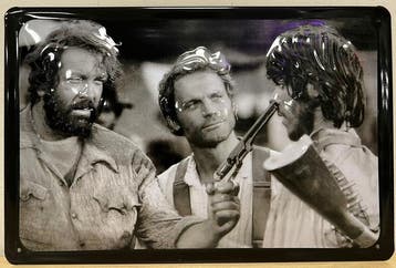 Bud spencer Terrence Hill reclamebord, Ophalen of Verzenden, Nieuw