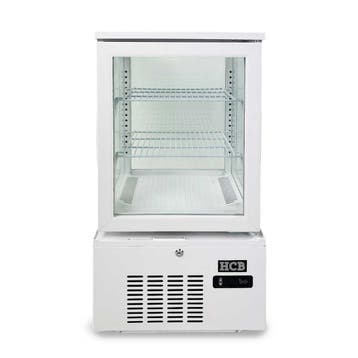 HCB Gebaksvitrine - 56 liter - wit - 230V, Verzenden, Nieuw in verpakking