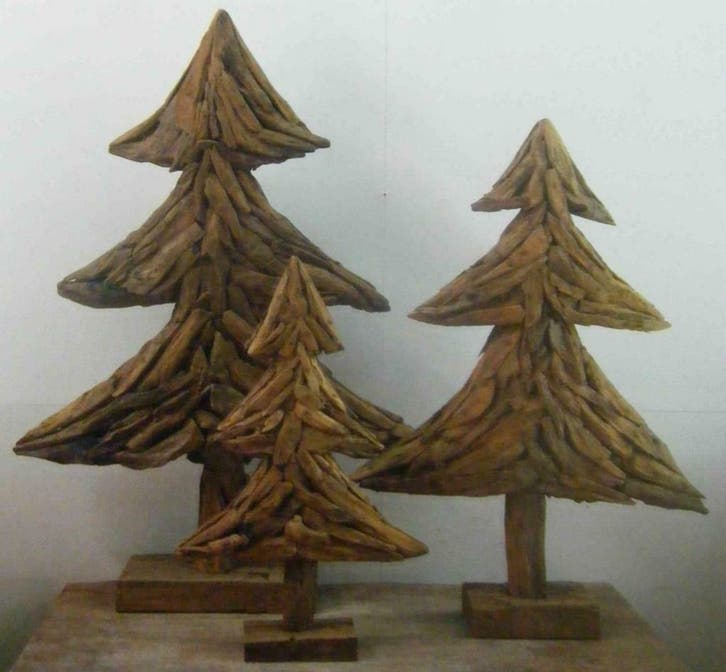 Kerstboom van teakhout | Christmas tree | Kerstversiering, Diversen, Kerst, Nieuw, Ophalen of Verzenden