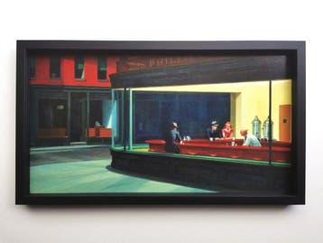 Edward hopper - NIGHTAWKS (1942), Cadre Inclus [Framed]