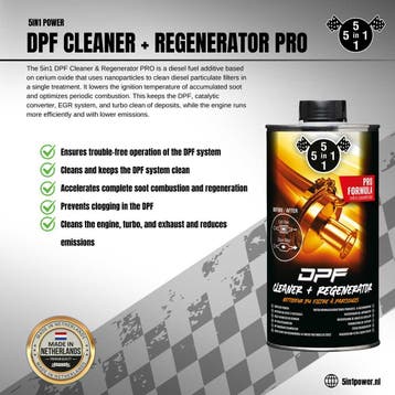 5in1 DPF Cleaner + Regenerator PRO 1000 ml, Verzenden