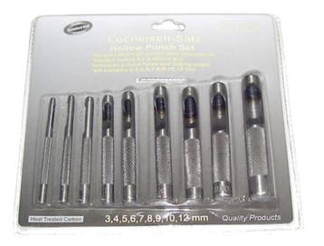 Holpijpset Holpijp Set 9 Delig - Leren Perforator Set - Holp, Ophalen of Verzenden, Nieuw