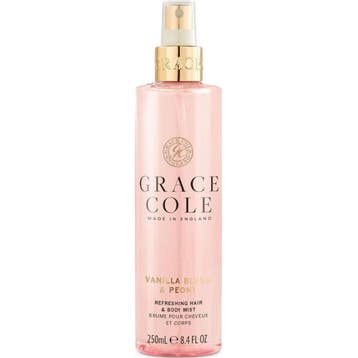 Grace Cole Vanilla Blush & Peony Hair & Body Mist - 250ml, Ophalen of Verzenden, Nieuw, Overige typen