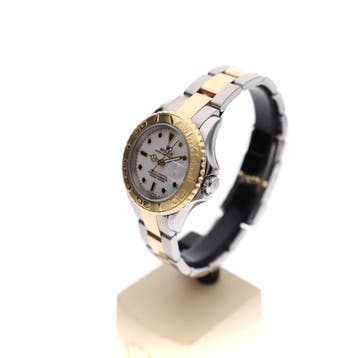 Rolex Yacht-Master Ladies 29mm 69623; Automatisch Dames H..., Overige merken, Gebruikt, Overige materialen, Ophalen of Verzenden