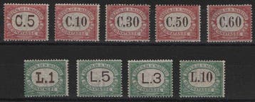 San Marino 1924 - Cijfer in ovaal markeren - Sassone N° St., Gestempeld
