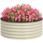 TRUUSK Verhoogd Stalen Plantenbed - Stapelbare Bloembak 120x, Verzenden