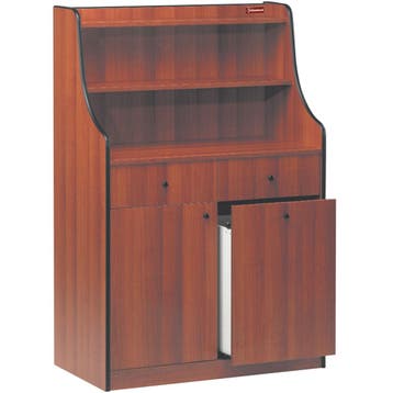 Dienstmeubel 2 Laden, 1 Deur, 1 Schacht, berk