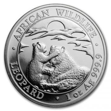 Somalia Leopard 1 oz 2019 (30.000 oplage), Verzenden, Overige landen, Losse munt, Zilver