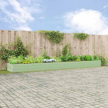 vidaXL Plantenbak Pastelgroen 580 x 100 x 45 cm, Tuin en Terras, Bloembakken en Plantenbakken, 100 cm of meer, Verzenden, Nieuw