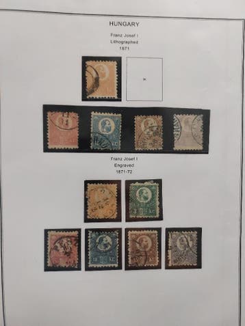 Hongarije 1871-1959 verzameling op bladen, Ophalen of Verzenden, Postfris