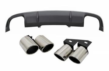 Achterbumper Diffusor Audi A4 B9 2015-2019 S4 Design Grijs, Ophalen of Verzenden, Nieuw