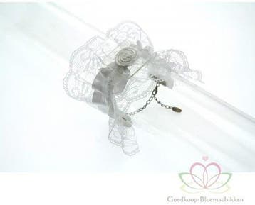 Corsage Polscorsage-armband Vintage Victoria Wit Kant, Ophalen of Verzenden, Nieuw