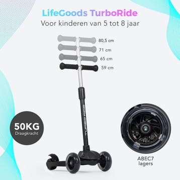 2dekans | LifeGoods TurboRide Kinderstep - Stap 5-8 Jaar - 3, Ophalen of Verzenden, Zo goed als nieuw, LifeGoods