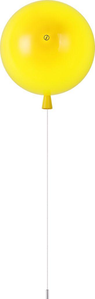 Wandlamp Ballon lamp Geel Klein inclusief 4W LED lamp - Funn, Ophalen of Verzenden, Nieuw, Kunststof