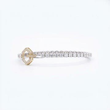 Armband - 14 karaat Geel goud, Witgoud - 8.09ct. tw. Diamant, Nieuw