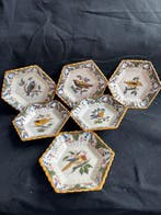 TichelaarMakkum - Schaal - Keramiek - 6 bordjes met vogels