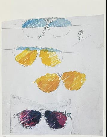 Mario Schifano (1934-1998) - Occhiali