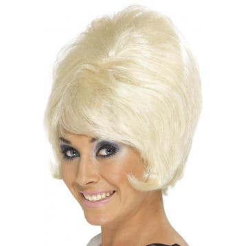 Sixties damespruik blond - Damespruiken, Verzenden, Nieuw